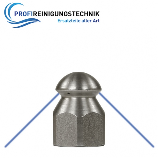 Suttner Rohrreinigungsdüse ST-49 ohne Frontbohrung / 1/4" Innengewinde / 19mm Durchmesser